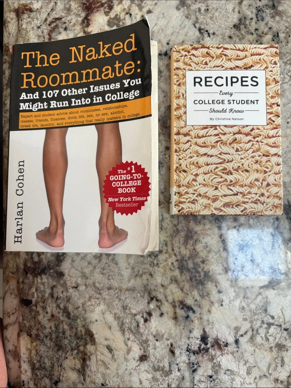 Lot of 2 books: 1.The Naked Roommate 2.Recipes Every College Student Should Know